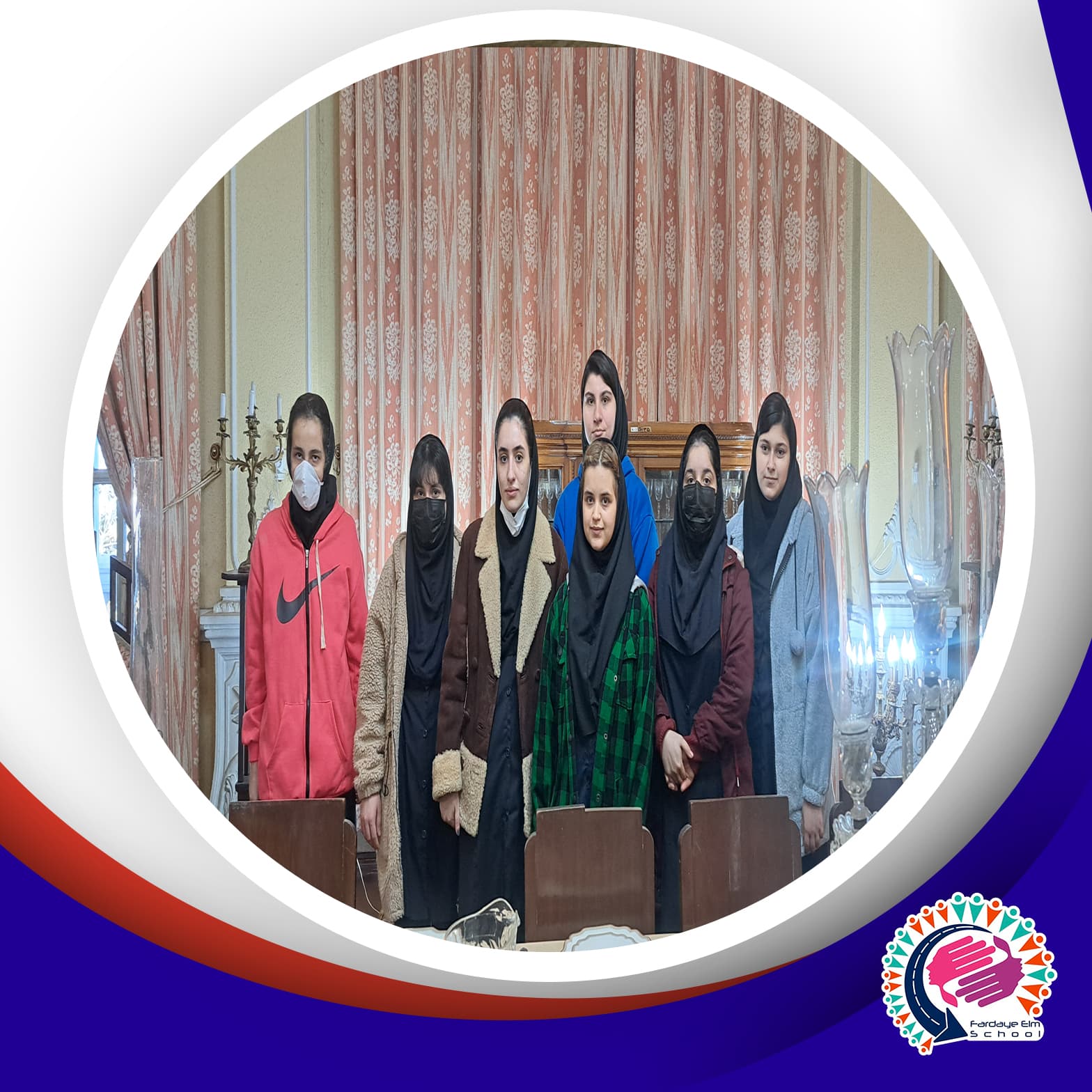 بازدید دانش آموزان از کاخ موزه بندر انزلی