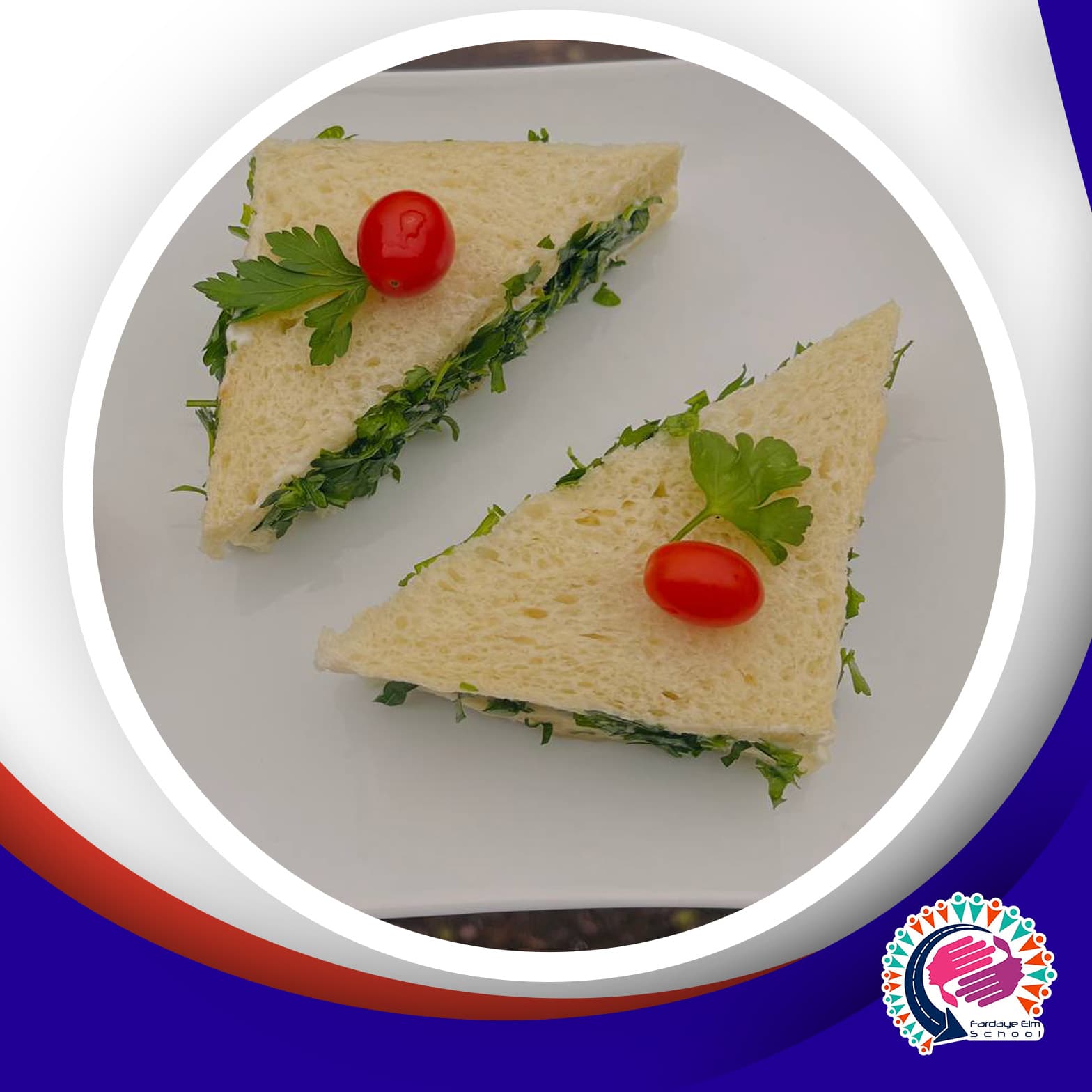 کار عملی دانش آموز در کارگاه آشپز مخصوص روز  (آموزش کیک مرغ)