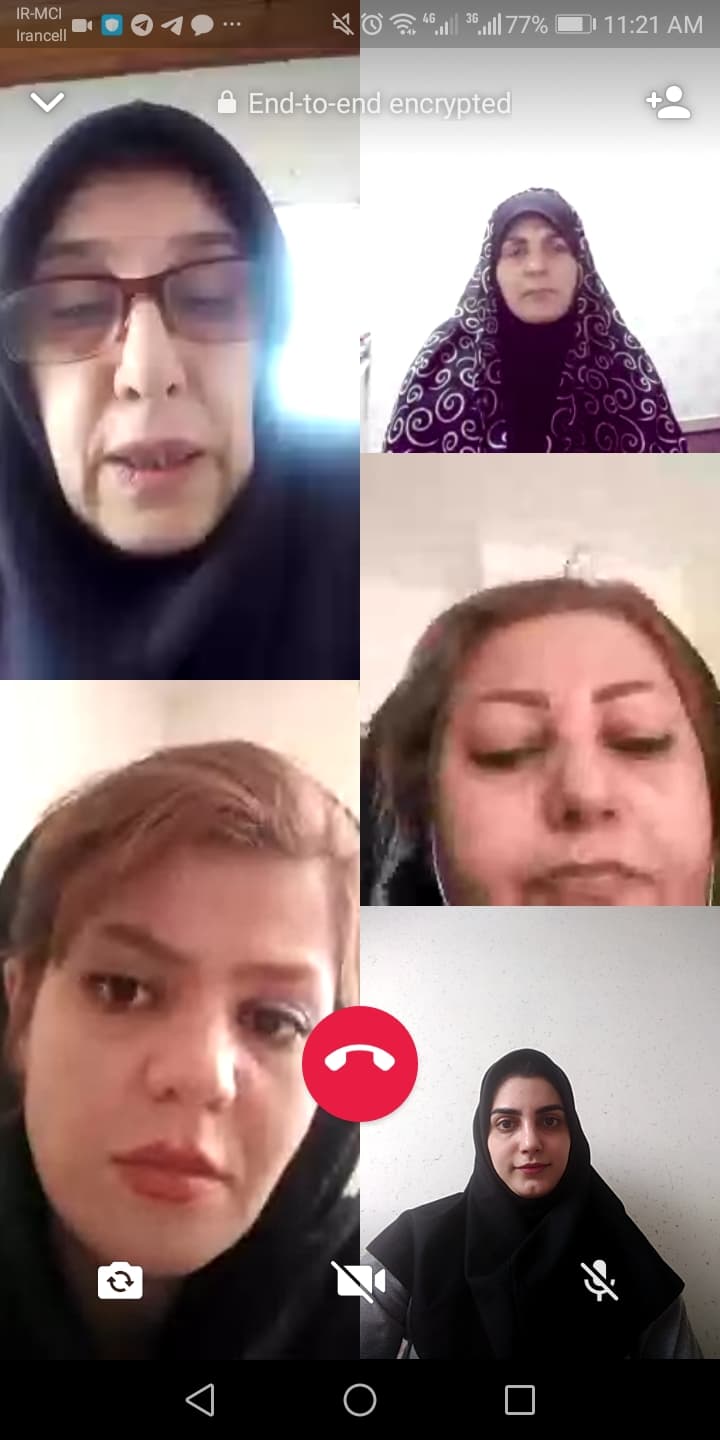 برگزاری جلسه مجازی انجمن و اولیا اردیبهشت 1400