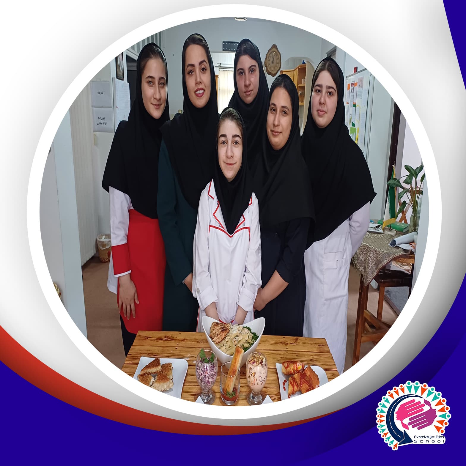 آزمون عملی ترم اول کارگاه های آشپزی در سال تحصیلی ١۴۰٣-١۴۰۲ برگزار شد